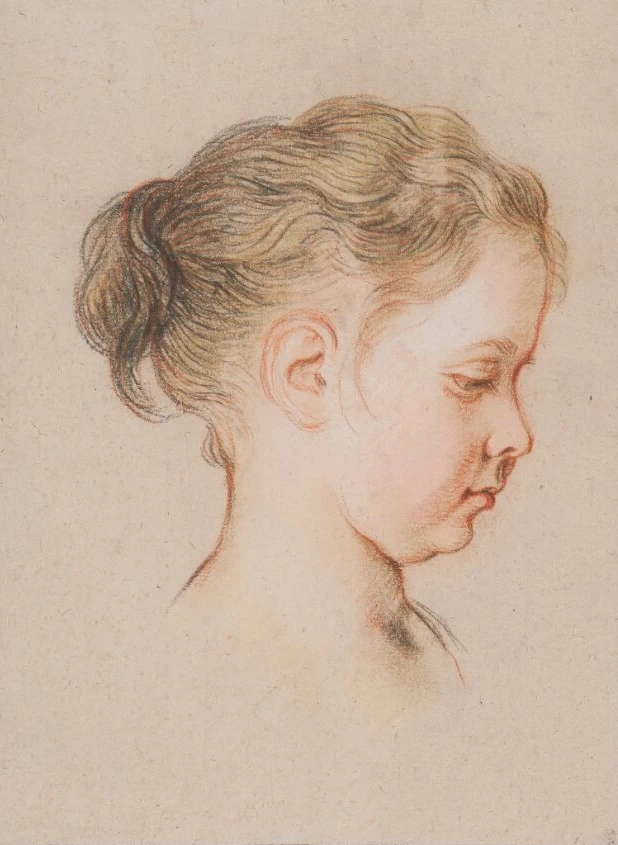 Giovane ragazza di profilo a destra - Nationalmuseum, Londra